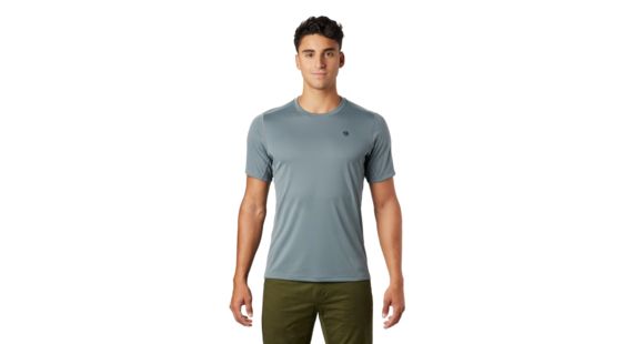 Mountain Hardwear Wicked Tech Short Sleeve T - Men's, Light Storm, Small, OM8802054-S