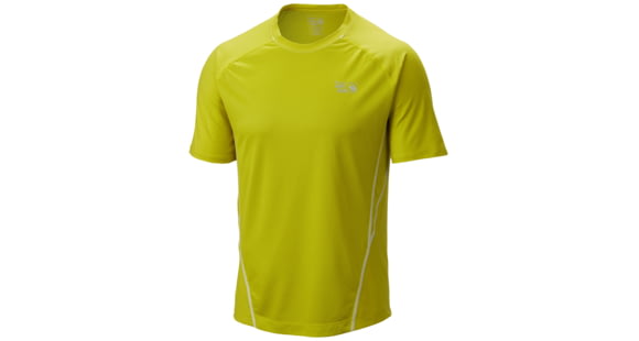 Mountain Hardwear WickedCool Short Sleeve T - Men's-Ginkgo-X-Large