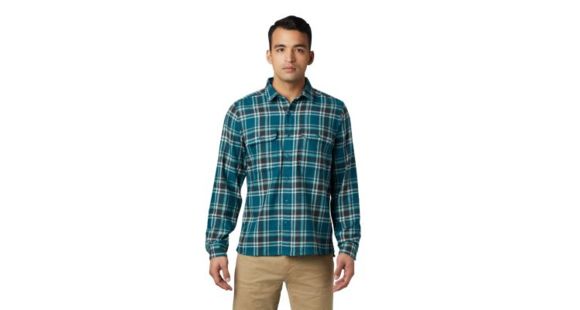 Mountain Hardwear Woolchester Long Sleeve Shirt - Men's, Dive, Extra Large, 1851191468-XL
