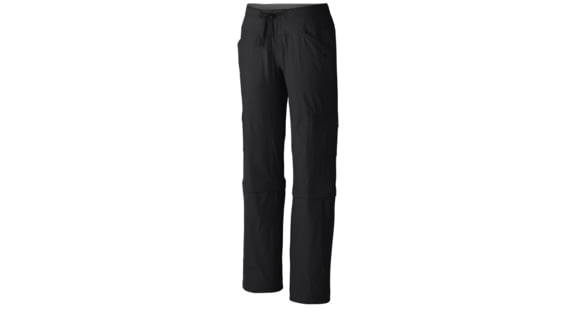 Mountain Hardwear Yuma II Convertible Pant - Women's-Black-Regular Inseam-4