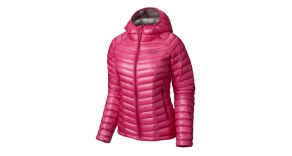Mountain Hardwear Ghost Whisperer Hooded Down Jacket - Women's-Haute Pink-Small