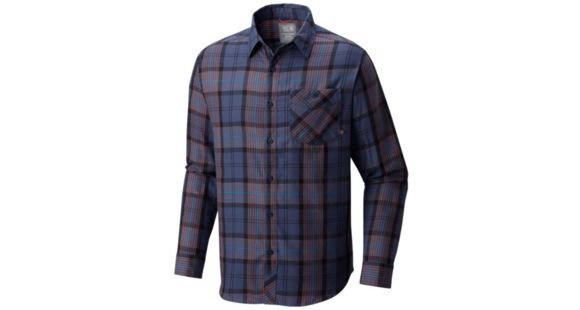 Mountain Hardwear Franklin M LS Shirt-Zinc, Zinc, S, 1617431492-S