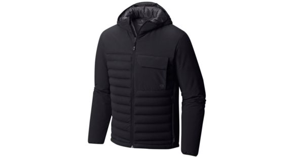 Mountain Hardwear StretchDown HD Hooded W -Black, Black, M, 1732281010-M