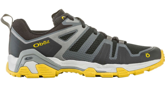 Oboz Arete Low Hiking Shoes - Men's, Shadow/ Sulfur, 9.5 US, 42401-Shadow/Sulfur-M-9.5