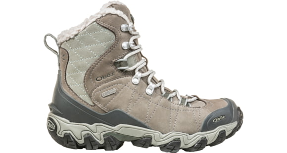 Oboz Bridger 7 Inch Insulated B-Dry - Women's, Gray/ Sage, Medium, 6.5, 82202-GraySage-Medium-6.5