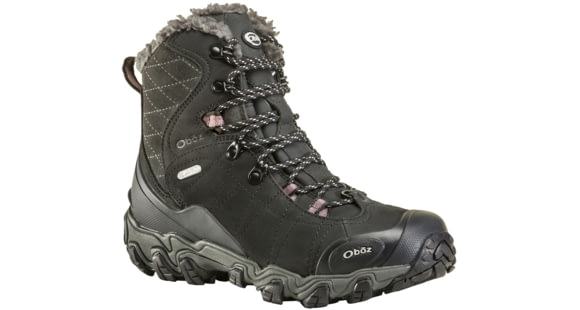 Oboz Bridger 7in Insulated B-DRY Winter Shoes - Women's, Black, 7.5, Medium, 82202-Black-7.5-Medium