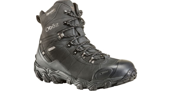 Oboz Bridger 8in Insulated B-DRY Winter Shoes - Men's, Midnight Black, 9, Medium, 82001-Mdblk-9-Medium
