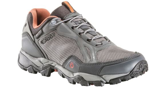 Oboz Crest Low BDry Hiking Shoe - Men's-Graphite-Medium-9, 71702-Thyme / Coral-9