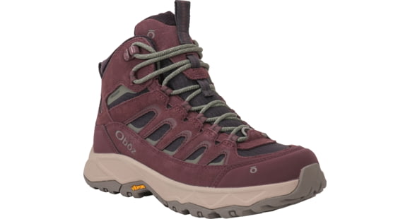 Oboz Sawtooth Ascent Mid Insulated Waterproof Hiking Boots - Women's, 10 US, Medium, Berry, 030387OB-10377-10-Medium