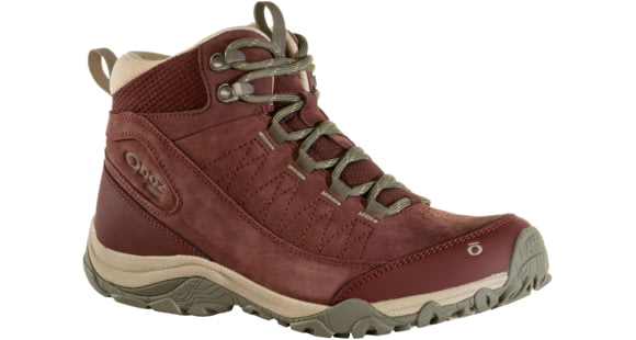 Oboz Ousel Mid B-Dry Hiking Boots - Women's, Wide, Port, 10, 72002-408-10-Wide