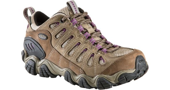 Oboz Sawtooth Low BDry Hiking Shoe - Women's-Violet-Wide-10.5, 21402-Violet-Wide-10.5