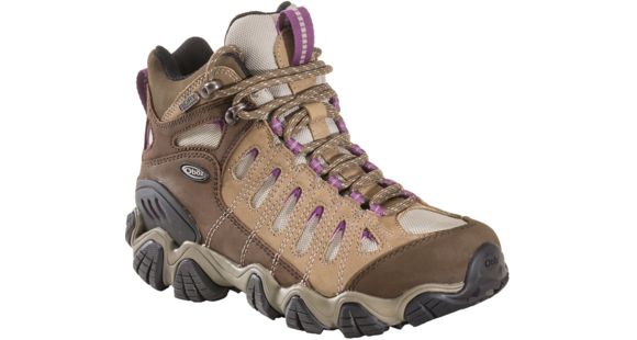 Oboz Sawtooth Mid BDry Hiking Shoe - Women's-9.5-Violet, 20702-Violet-9.5