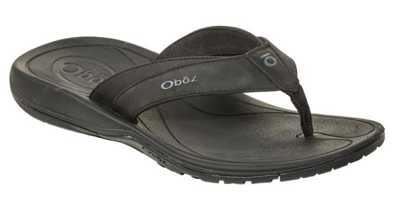 Oboz Selway Leather Sandals - Mens, Black, 11, 61401-Black-Medium-11