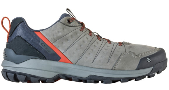 Oboz Sypes Low Leather B-DRY Hiking Shoes - Men's, 7.5 US, Medium, Steel, 76101-Steel-Medium-7.5