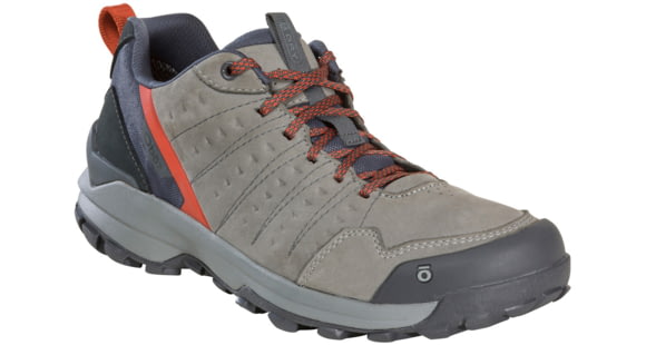 Oboz Sypes Low Leather B-DRY Hiking Shoes - Men's, 14 US, Wide, Steel, 76101-Steel-Wide-14