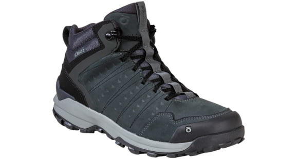 Oboz Sypes Mid Leather B-DRY Hiking Shoes - Men's, Dark Shadow, 10.5, Medium, 77101-DrkShd-10.5-Medium