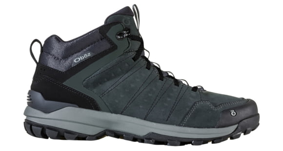 Oboz Sypes Mid Leather B-DRY Hiking Shoes - Men's, Dark Shadow, 14, Medium, 77101-Dark Shadow-Medium-14