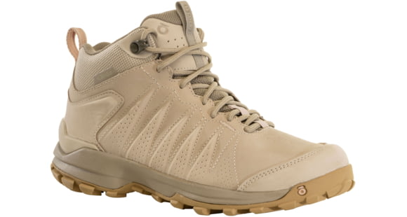 Oboz Sypes Mid Leather B-Dry Hiking Shoes - Women's, Snow Leopard, 10, 77102-Snow Leopard-M-10