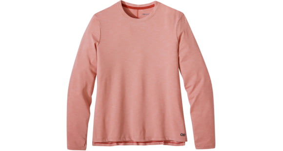 Outdoor Research ActiveIce Spectrum Sun Long Sleeve Tee - Women's, Guava Heather, Small, 2876602116006