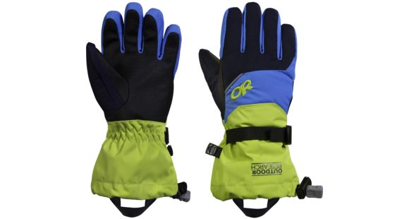 Outdoor Research Adrenaline Gloves - Kid's-Night/Lemongrass/Hydro-Small