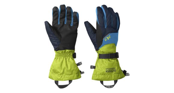 Outdoor Research Adrenaline Gloves - Men's, Night/Lemongrass/Tahoe, Large, 243248-1159008