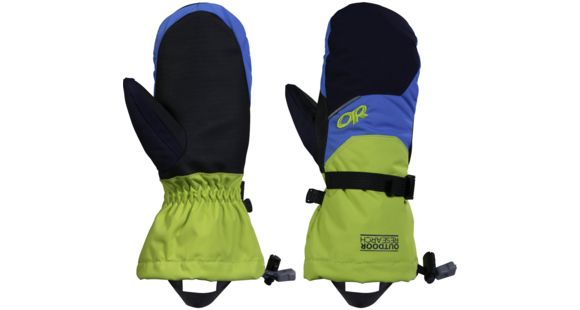 Outdoor Research Adrenaline Mitts - Kid's-Night/Lemongrass/Hydro-Large