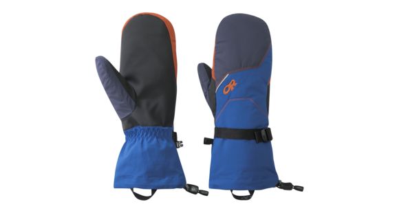 Outdoor Research Adrenaline Mitts - Men's, Cobalt/Naval Blue/Burnt Orange, Small, 2432401322006