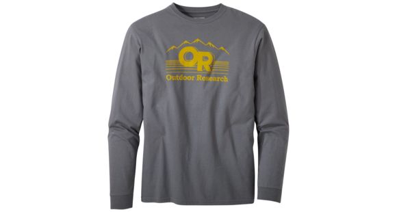Outdoor Research Advocate L/S Tee - Men's, Charcoal, Large, 2732880890008