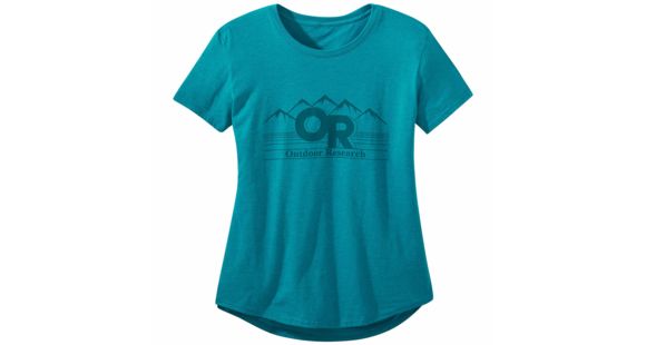Outdoor Research Advocate Tee - Women's, Washed Peacock Heather, Extra Small, 2709311655005