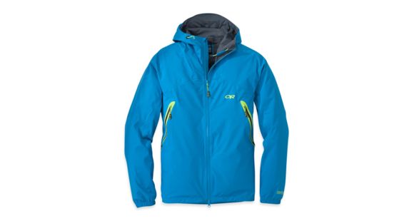 Outdoor Research Allout Hooded Jacket - Men's-Hydro/Lemongrass-Large