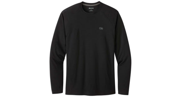 Outdoor Research Alpine Onset Merino 150 Crew Shirt - Men's, Black, Medium, 2832110001007