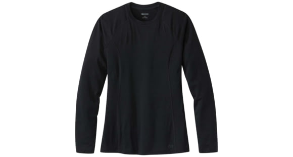 Outdoor Research Alpine Onset Merino 150 Crew Shirt - Women's, Black, Large, 2832220001008