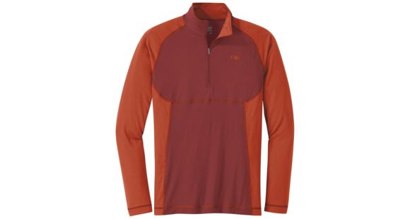 Outdoor Research Alpine Onset Zip Top - Men's, Firebrick/Burnt Orange, XL, 2681291382009