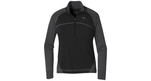 Outdoor Research Alpine Onset Zip Top - Women's, Black/Storm, Extra Small, 2681571344005