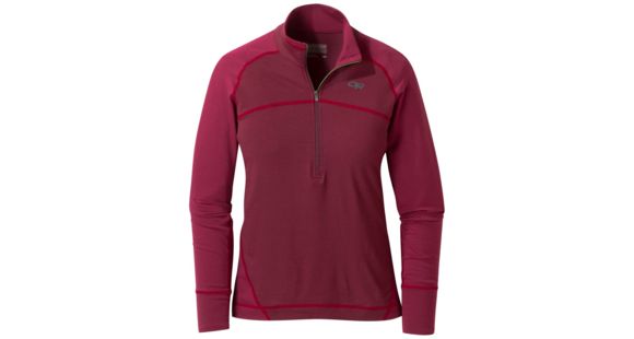 Outdoor Research Alpine Onset Zip Top - Women's, Zin/Garnet, L, 2681571375008
