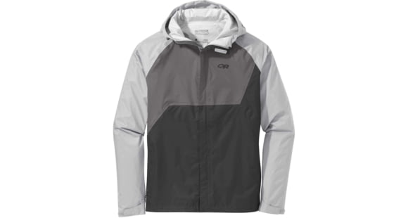 Outdoor Research Apollo Rain Jacket - Men's, Storm/Pewter/Smoke, Extra Large, 2691691623009