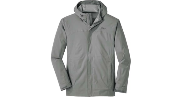 Outdoor Research Apollo Stretch Rain Jacket - Men's, Pebble/Light Pewter, 2XL, 2743941844010