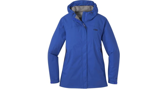 Outdoor Research Apollo Stretch Rain Jacket - Women's, Azure/Twilight, Medium, 2744051788007