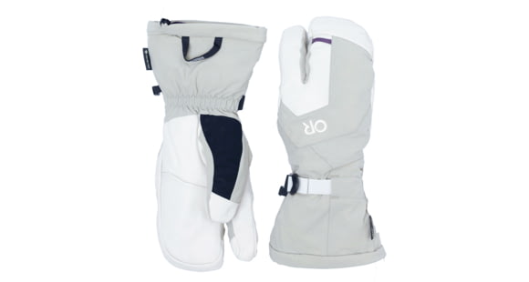 Outdoor Research Arete Modular Gore-Tex 3-Finger Gloves, Pro Khaki/Oyster, Medium, 3221532800007