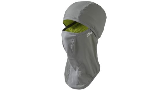 Outdoor Research Ascendant Balaclava-Pewter/Lemongrass-L/XL