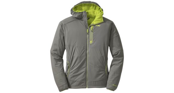 Outdoor Research Ascendant Hoody - Men's-Pewter/Lemongrass-Large