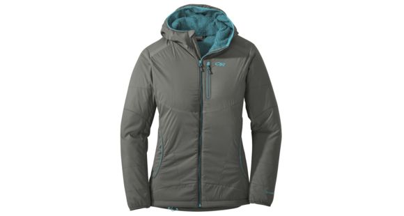 Outdoor Research Ascendant Hoody, Pewter/Typhoon, XL, 250106-pewter/typhoon-XL