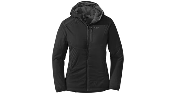 Outdoor Research Ascendant Hoody, Women's, Black/Charcoal, XL, 250106-blk/chr-XL