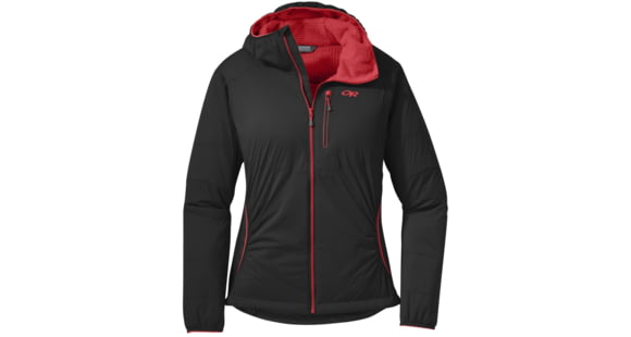 Outdoor Research Ascendant Hoody - Women's-Black/Flame-Medium, 412929