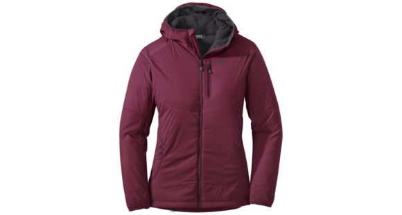 Outdoor Research Ascendant Hoody - Women's, Garnet/Storm, Extra Large, 2501061373009