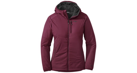 Outdoor Research Ascendant Hoody - Women's, Garnet/Storm, Small, 2501061373006