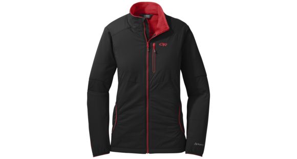 Outdoor Research Ascendant Jacket - Women's-Black/Flame-Small
