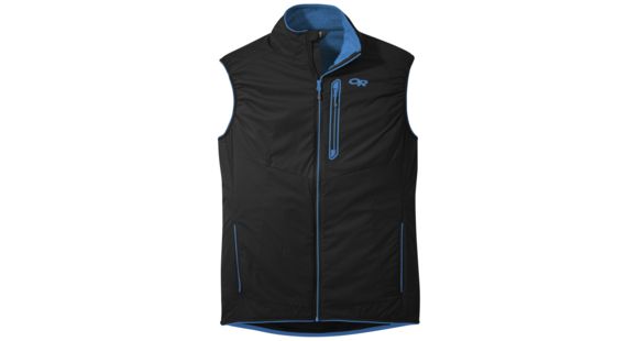 Outdoor Research Ascendant Vest, Men's, Black/Tahoe, M, 254011-black/tahoe-M