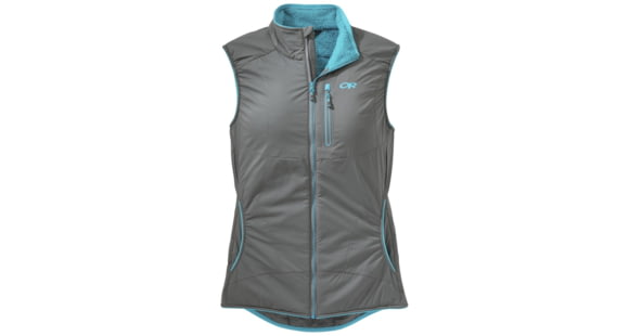 Outdoor Research Ascendant Vest - Women's -Pewter/Typhoon-Large