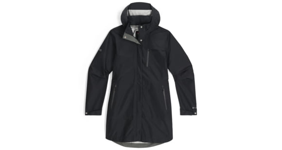 Outdoor Research Aspire Trench - Women's, Black, Extra Large, 301002-0001-009